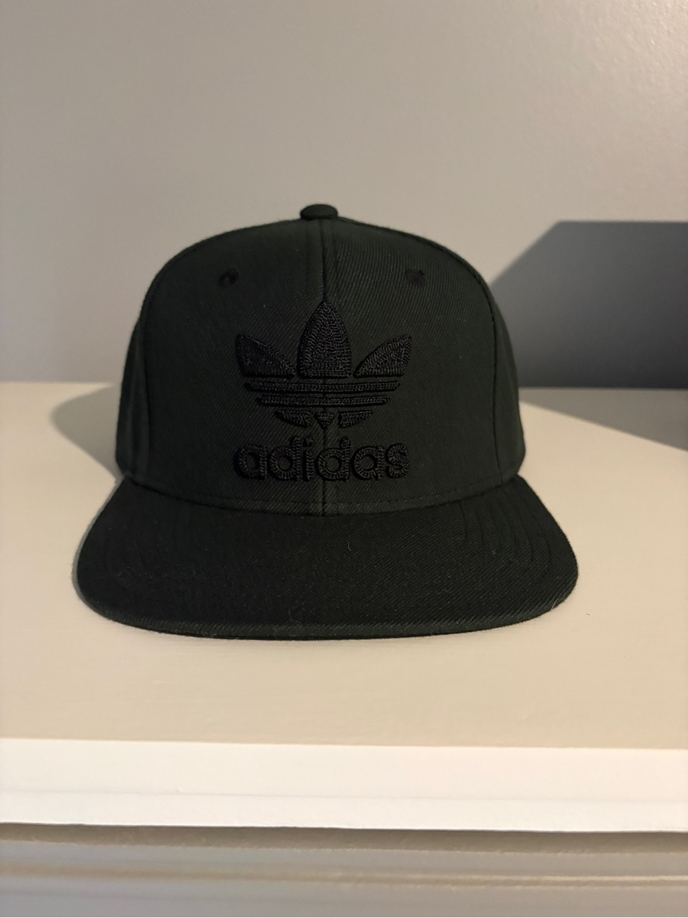 adidas Dark Green Trefoil Flat Brim Snapback Hat